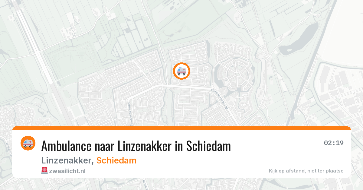Ambulance naar Linzenakker in Schiedam — 26 apr 2026