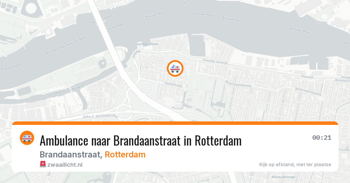 Ambulance naar Brandaanstraat in Rotterdam — 2 apr 2026