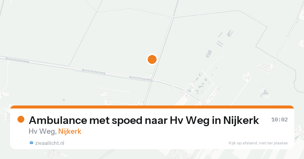 Ambulance met spoed naar Hv Weg in Nijkerk — 31 jan 2026