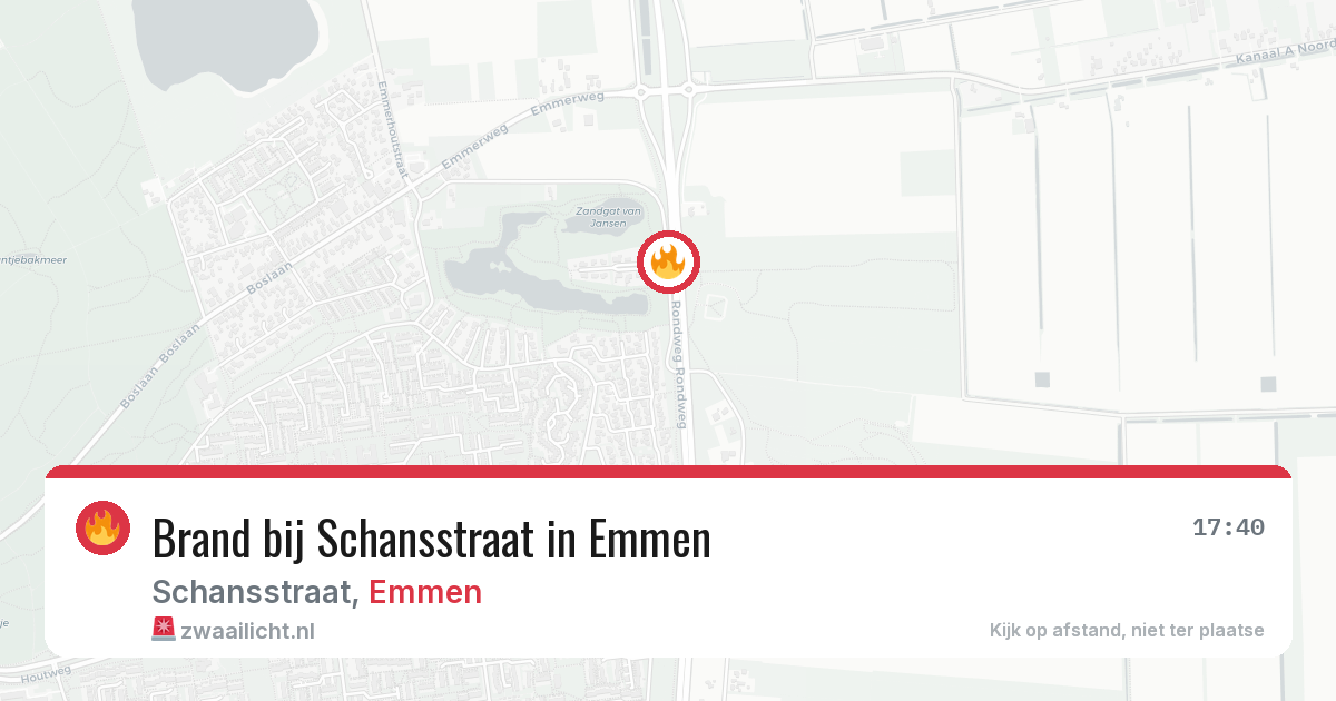Brand bij Schansstraat in Emmen — 28 jul 2026
