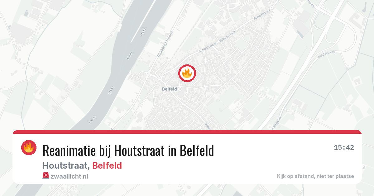 Reanimatie bij Houtstraat in Belfeld — 28 jul 2026