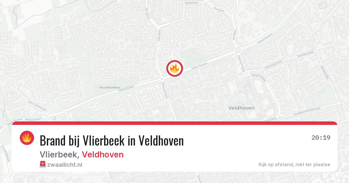 Brand bij Vlierbeek in Veldhoven — 17 jun 2026