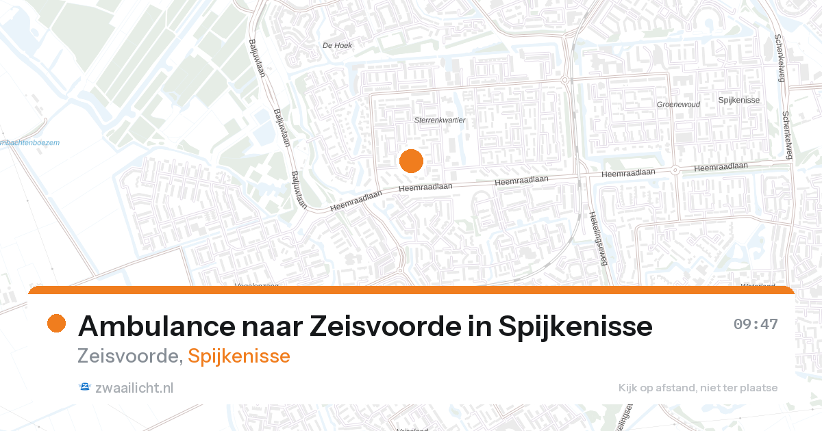 Ambulance naar Zeisvoorde in Spijkenisse — 28 aug 2026