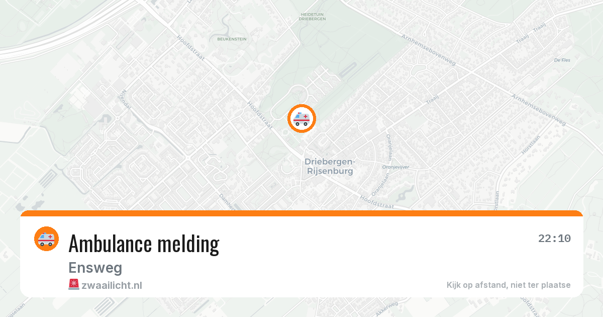 Ambulance melding — 15 apr 2026