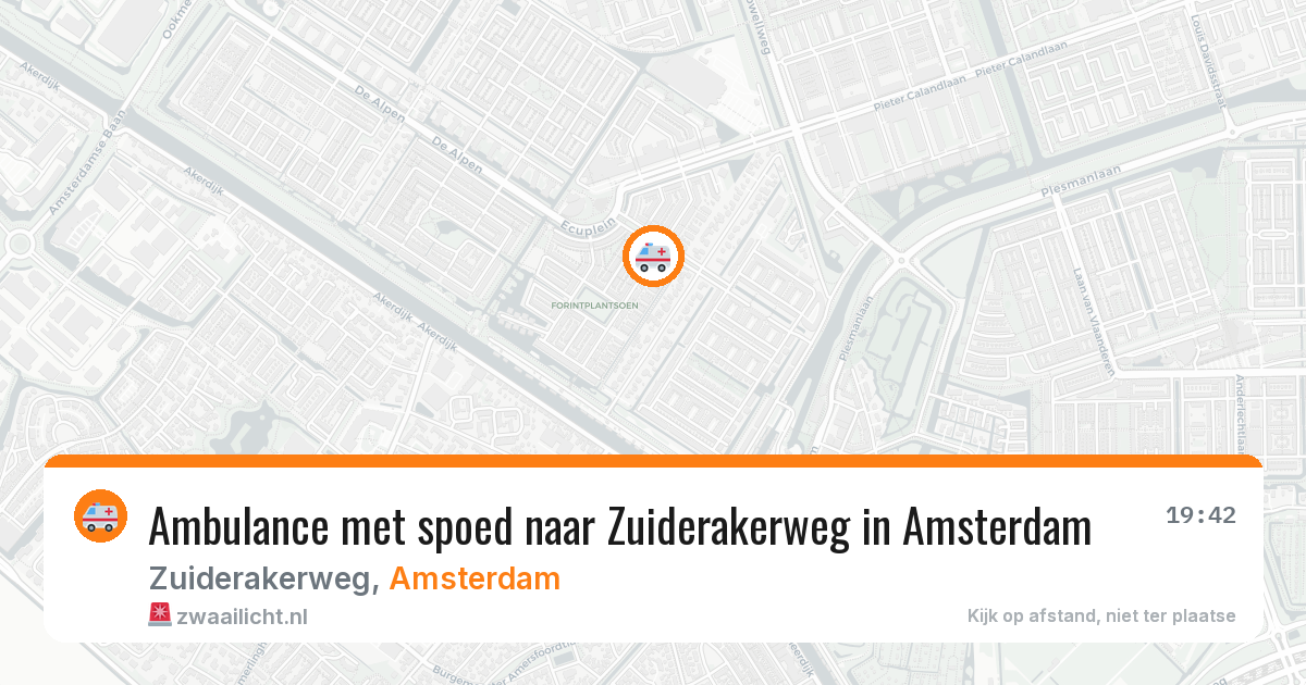 Ambulance met spoed naar Zuiderakerweg in Amsterdam — 8 feb 2026