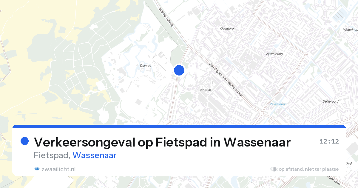 Verkeersongeval op Fietspad in Wassenaar — 12 apr 2026