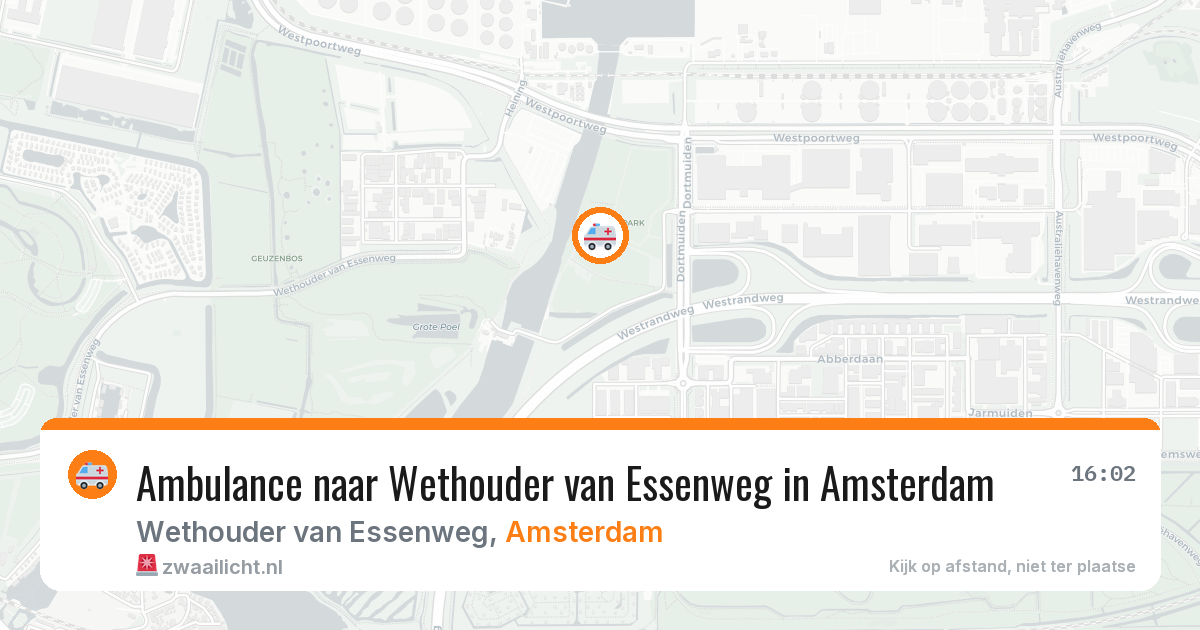 Ambulance naar Wethouder van Essenweg in Amsterdam — 24 mei 2026