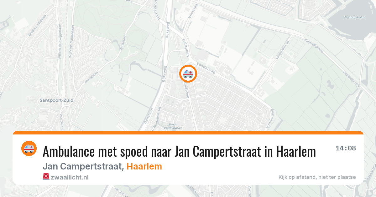 Ambulance met spoed naar Jan Campertstraat in Haarlem — 2 jun 2026