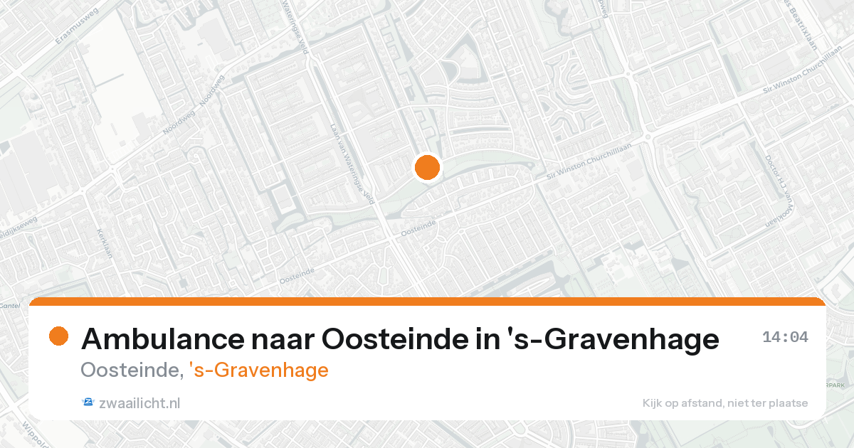 Ambulance naar Oosteinde in 's-Gravenhage — 15 aug 2026