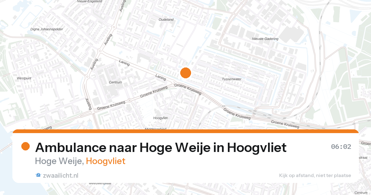 Ambulance naar Hoge Weije in Hoogvliet — 28 aug 2026