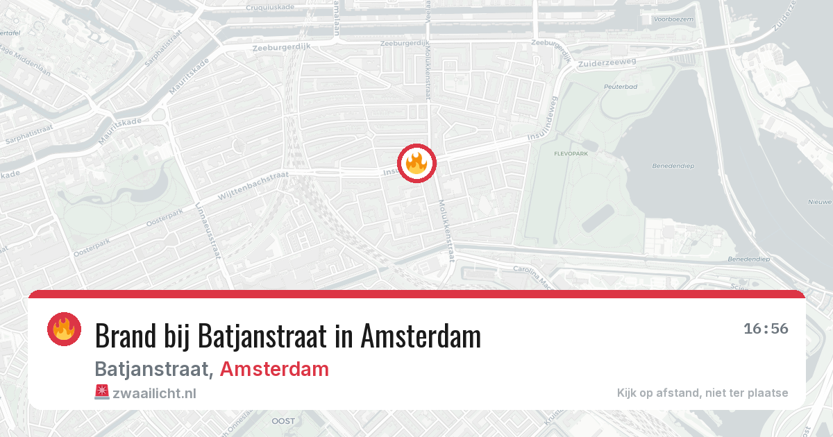 Brand bij Batjanstraat in Amsterdam — 7 mrt 2026
