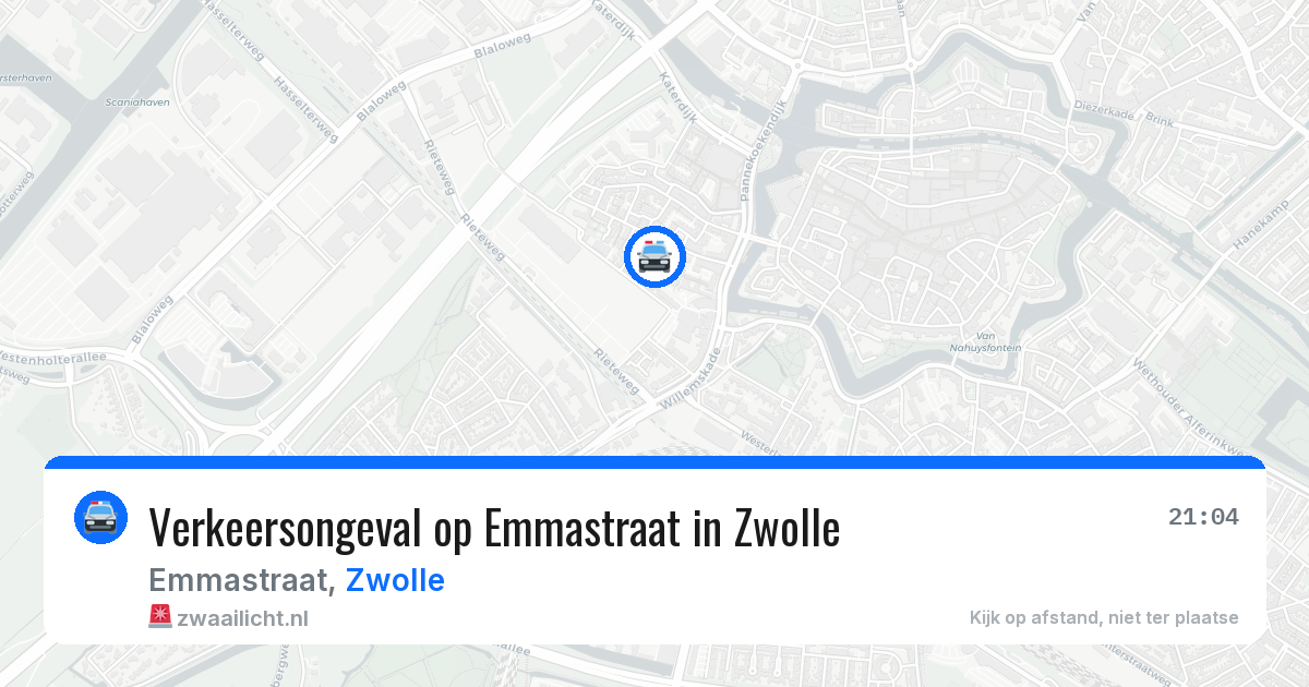 Verkeersongeval op Emmastraat in Zwolle — 30 jun 2026