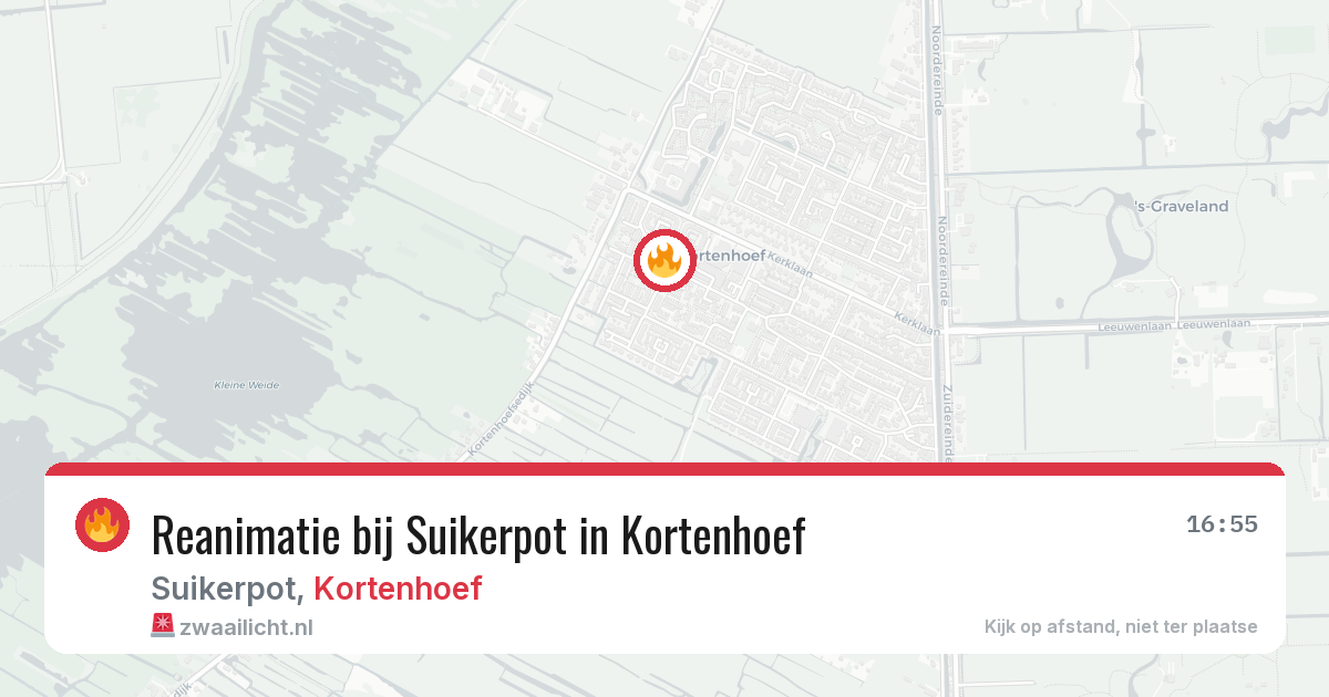 Reanimatie bij Suikerpot in Kortenhoef — 27 mrt 2026