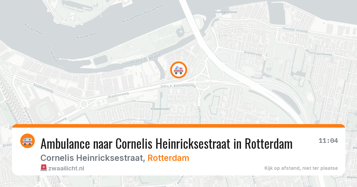 Ambulance naar Cornelis Heinricksestraat in Rotterdam — 9 jun 2026