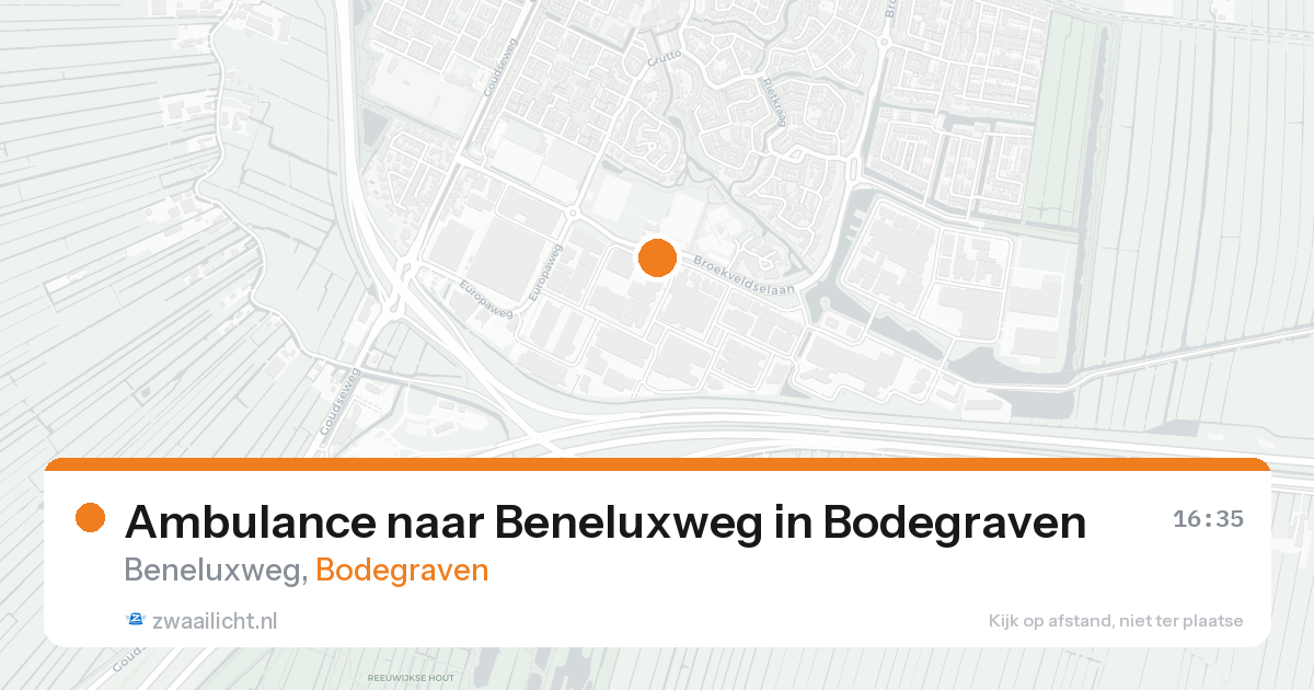Ambulance naar Beneluxweg in Bodegraven — 20 jul 2026