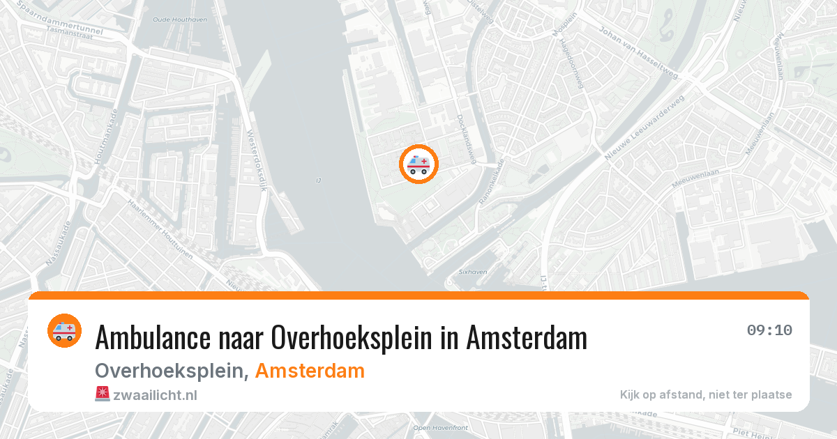 Ambulance naar Overhoeksplein in Amsterdam — 28 jun 2026