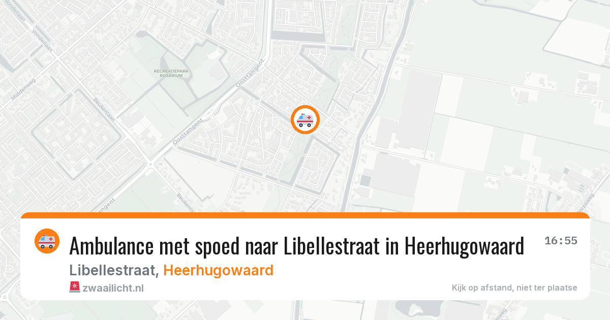 Ambulance met spoed naar Libellestraat in Heerhugowaard — 20 jan 2026