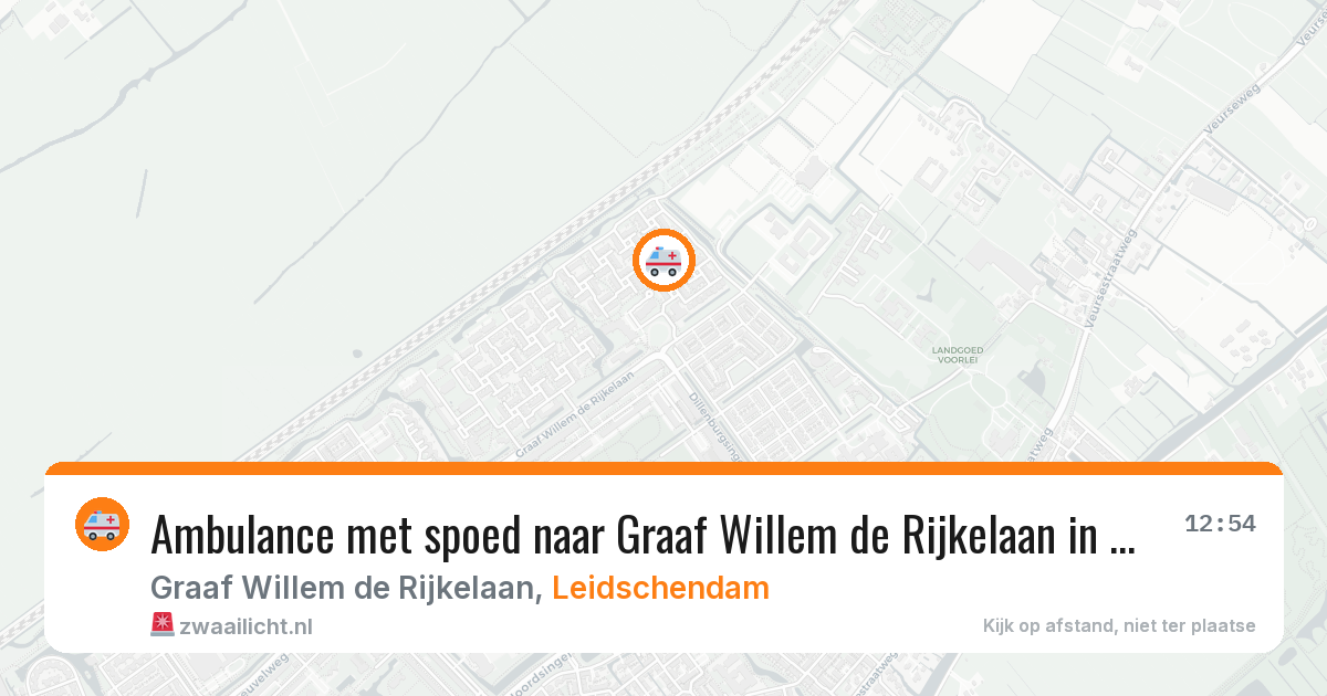 Ambulance met spoed naar Graaf Willem de Rijkelaan in Leidschendam — 22 jun 2026