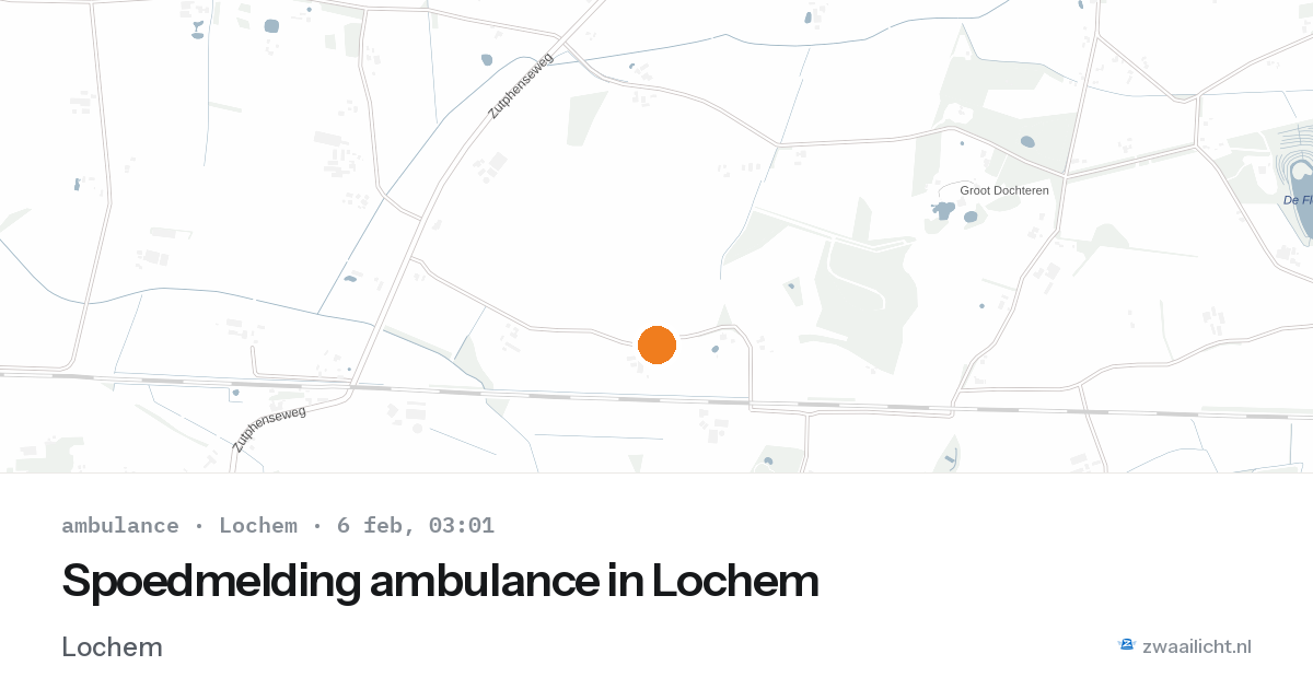 Spoedmelding ambulance in Lochem — 6 feb 2026