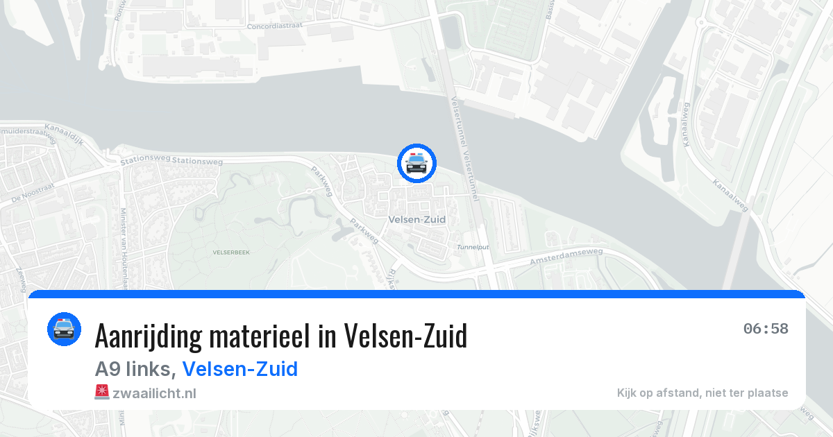 Aanrijding materieel in Velsen-Zuid — 14 apr 2026