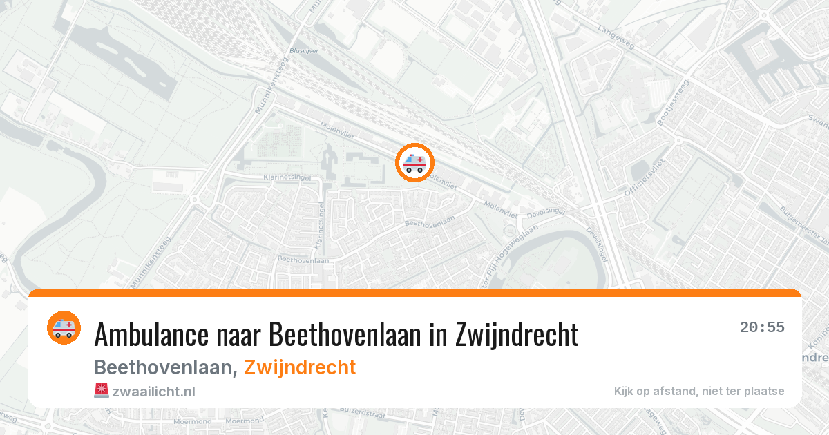Ambulance naar Beethovenlaan in Zwijndrecht — 22 jun 2026