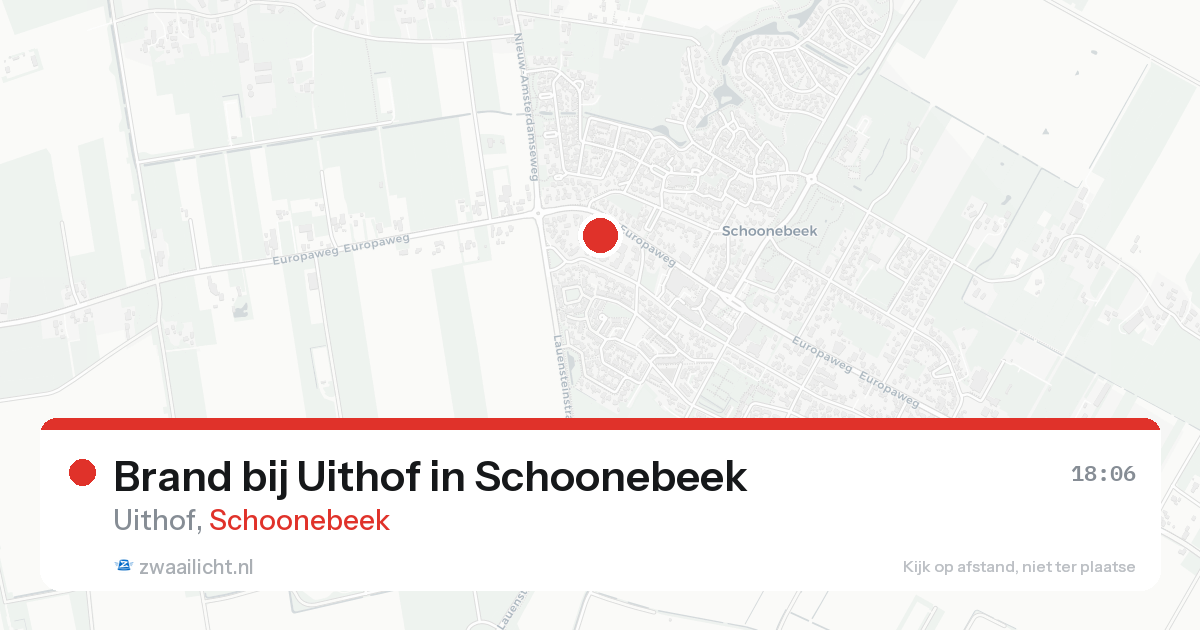 Brand bij Uithof in Schoonebeek — 16 aug 2026