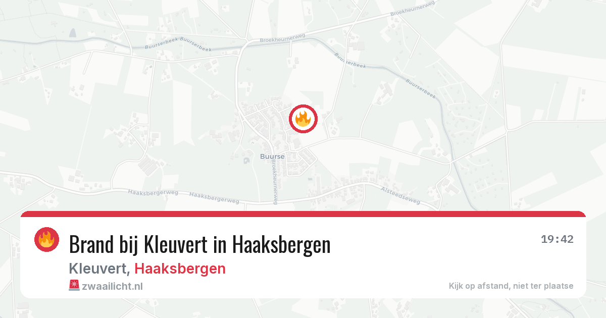 Brand bij Kleuvert in Haaksbergen — 5 mei 2026