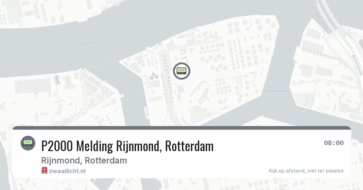 P2000 Melding Rijnmond, Rotterdam — 4 aug 2026