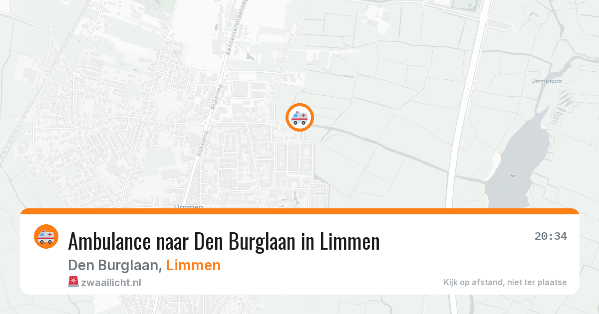 Ambulance naar Den Burglaan in Limmen — 6 jun 2026