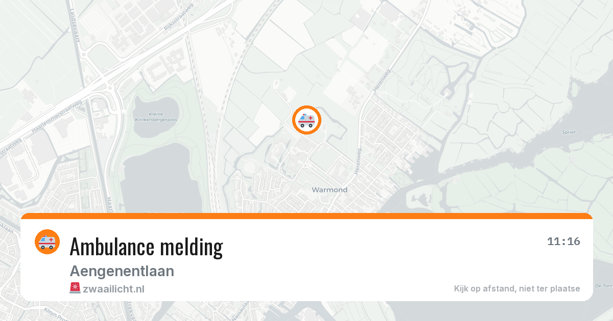 Ambulance melding — 1 mei 2026