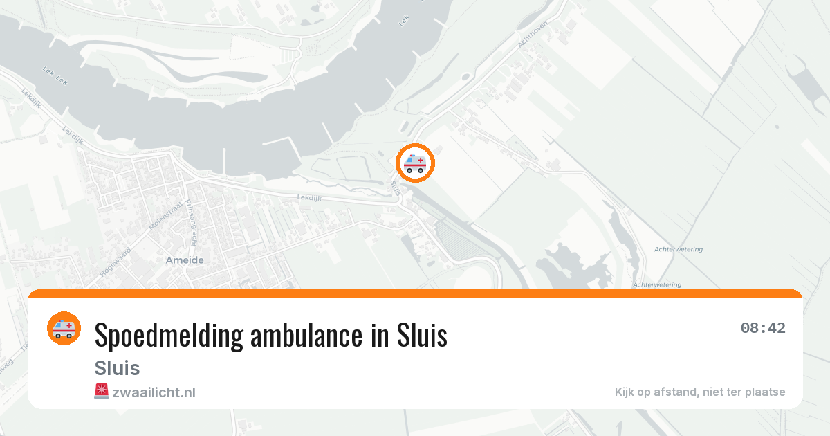 Spoedmelding ambulance in Sluis — 22 mei 2026