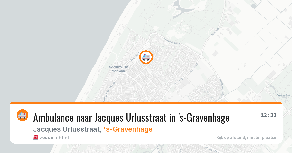 Ambulance naar Jacques Urlusstraat in 's-Gravenhage — 17 mrt 2026