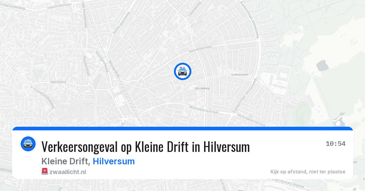 Verkeersongeval op Kleine Drift in Hilversum — 30 jun 2026
