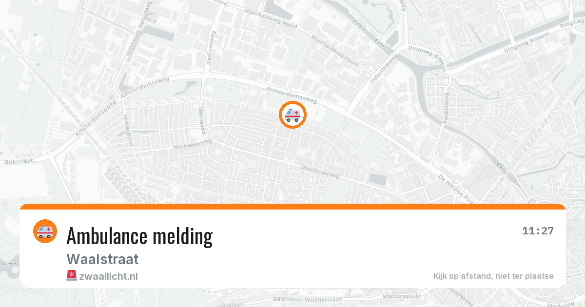 Ambulance melding — 6 mei 2026