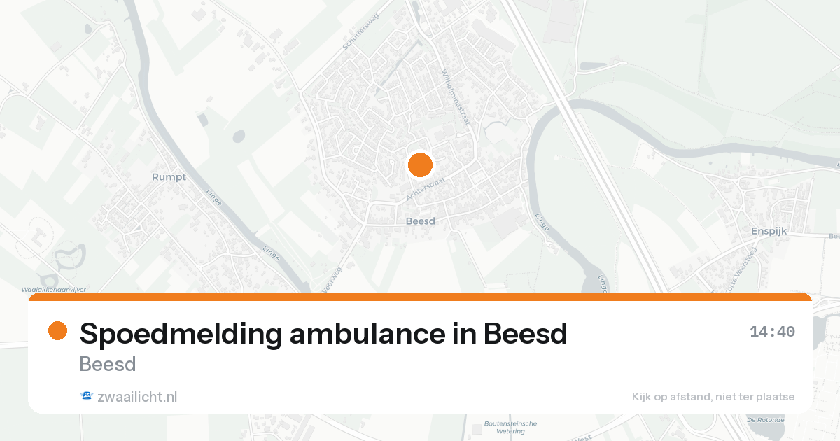 Spoedmelding ambulance in Beesd — 7 feb 2026