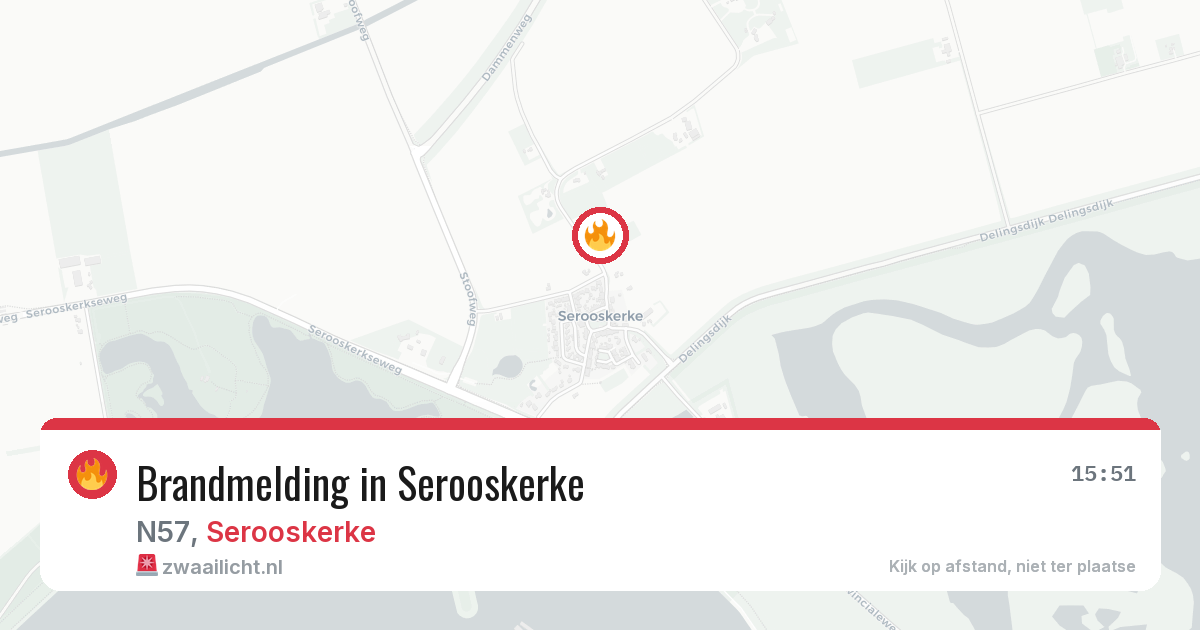 Brandmelding in Serooskerke — 24 mei 2026