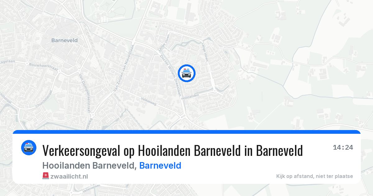 Verkeersongeval op Hooilanden Barneveld in Barneveld — 17 feb 2026