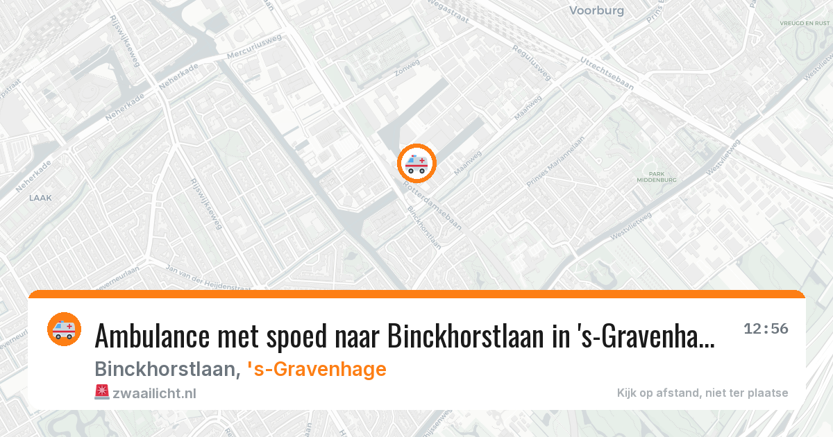 Ambulance met spoed naar Binckhorstlaan in 's-Gravenhage — 24 jun 2026