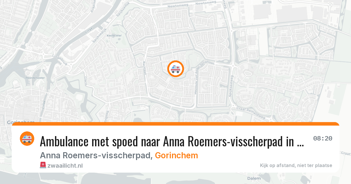 Ambulance met spoed naar Anna Roemers-visscherpad in Gorinchem — 16 jun 2026