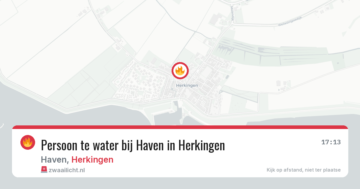 Persoon te water bij Haven in Herkingen — 29 apr 2026