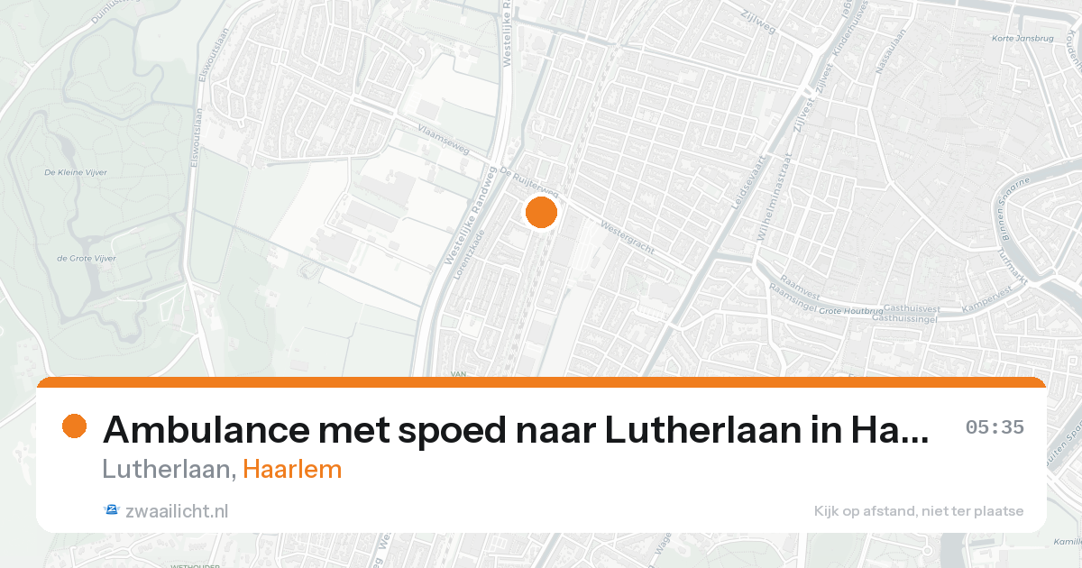 Ambulance met spoed naar Lutherlaan in Haarlem — 8 feb 2026