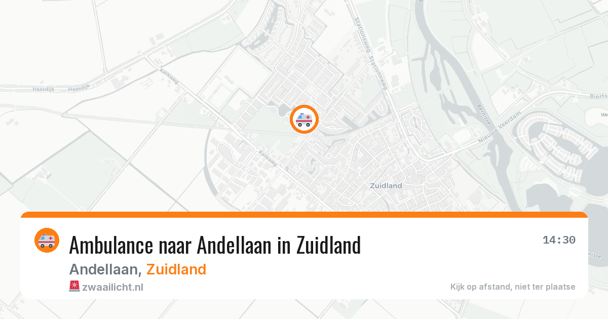 Ambulance naar Andellaan in Zuidland — 29 mei 2026