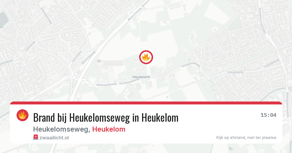 Brand bij Heukelomseweg in Heukelom — 19 mrt 2026