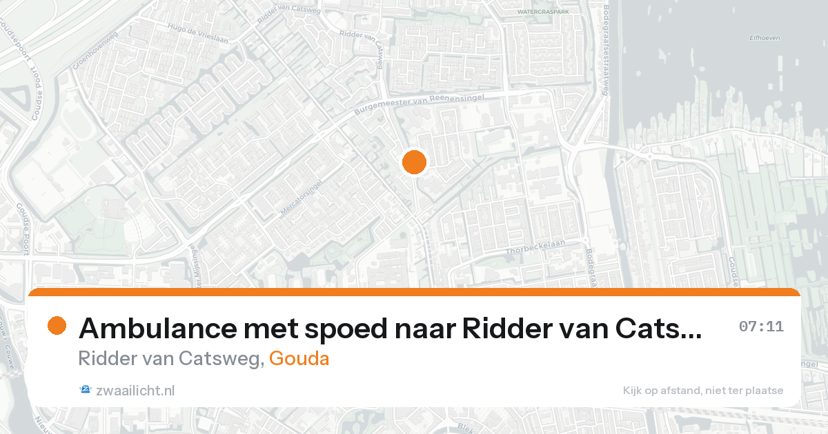 Ambulance met spoed naar Ridder van Catsweg in Gouda — 8 feb 2026