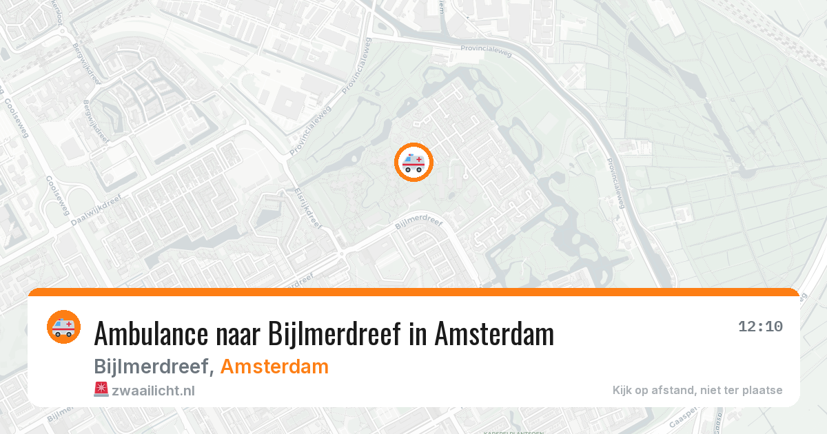 Ambulance naar Bijlmerdreef in Amsterdam — 7 aug 2026