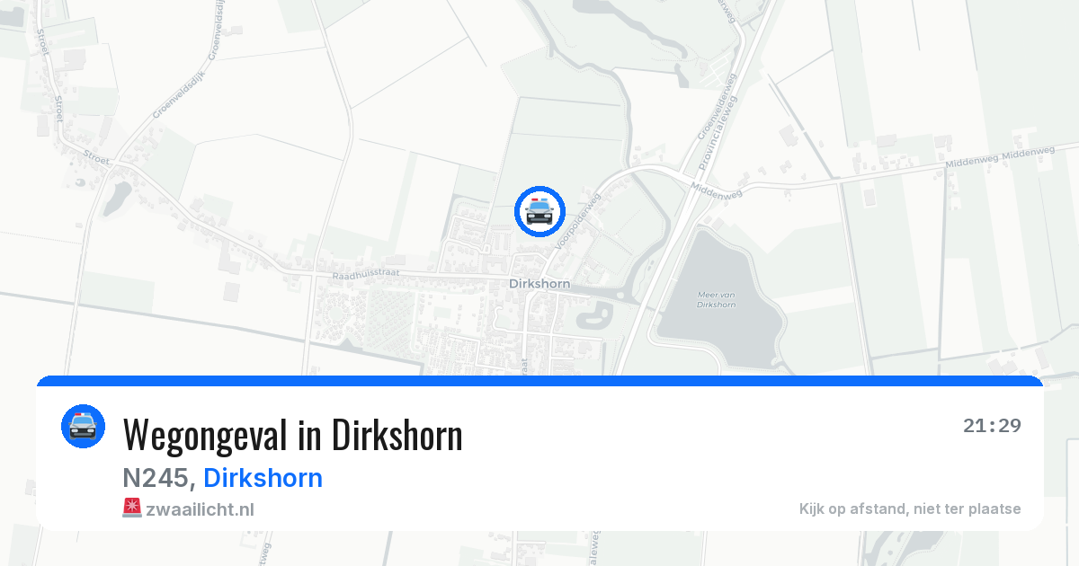 Wegongeval in Dirkshorn — 3 jun 2026
