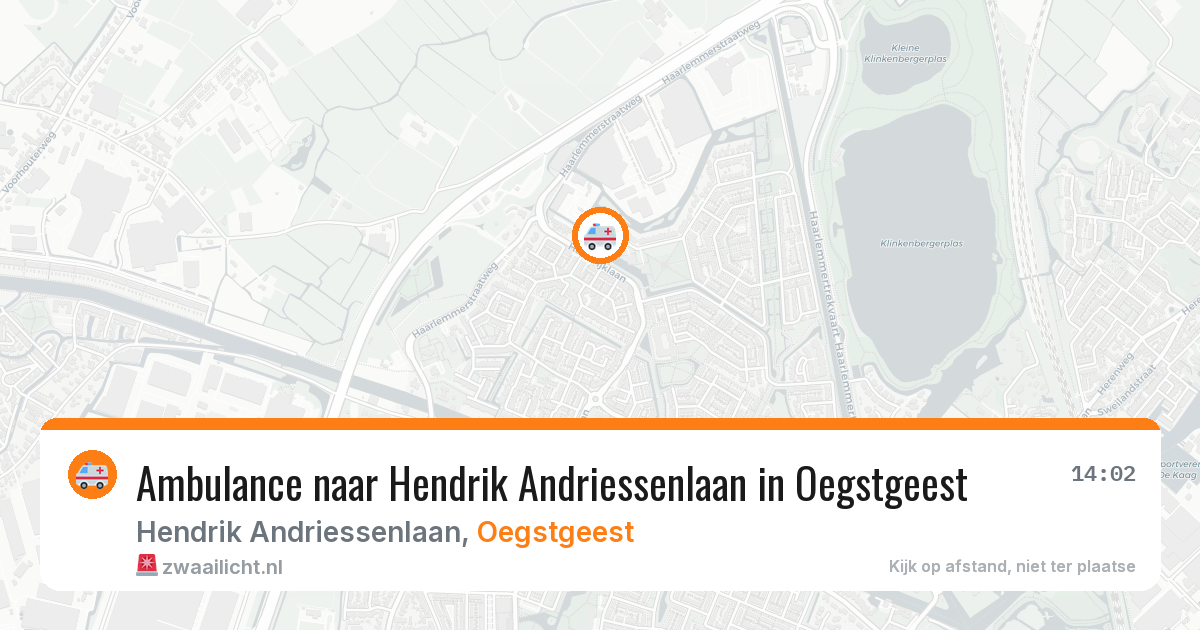 Ambulance naar Hendrik Andriessenlaan in Oegstgeest — 30 jul 2026