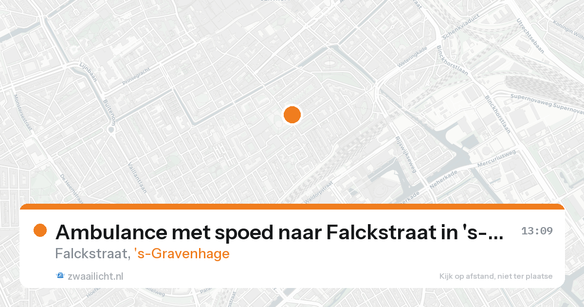 Ambulance met spoed naar Falckstraat in 's-Gravenhage — 21 aug 2026