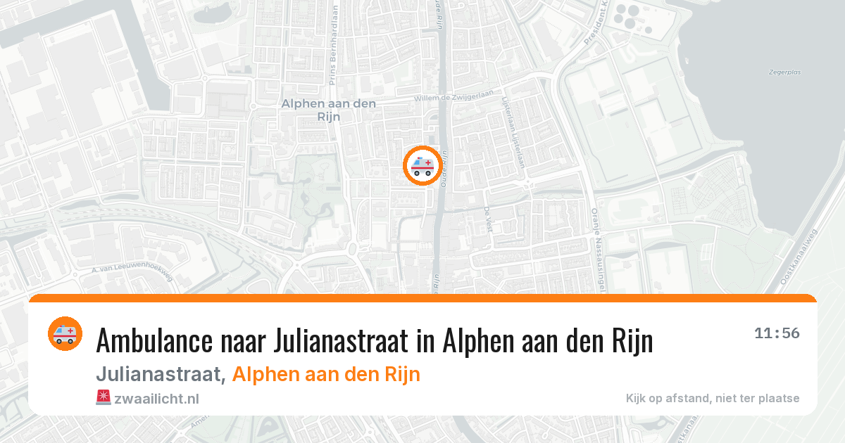 Ambulance naar Julianastraat in Alphen aan den Rijn — 30 jun 2026