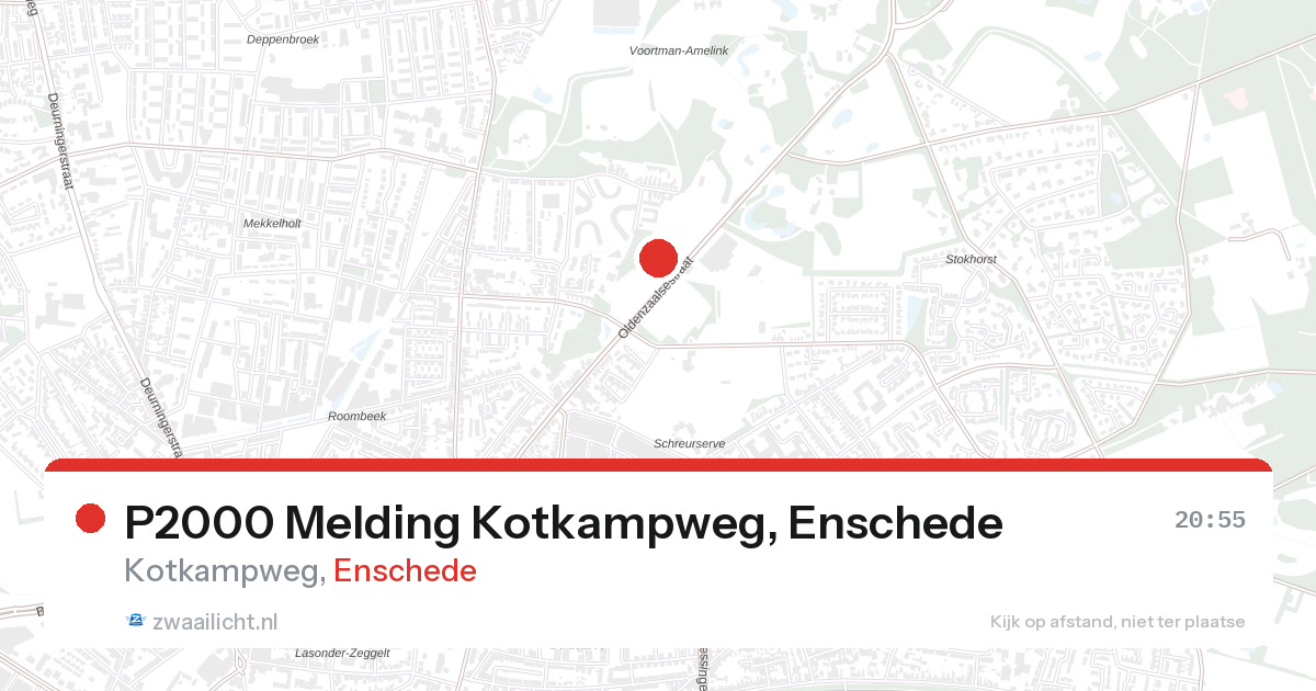 P2000 Melding Kotkampweg, Enschede — 31 jan 2026